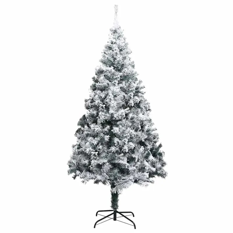 Dirbtinė Kalėdų eglutė Balta 210 cm PVC ir Plienas ir Plastikas