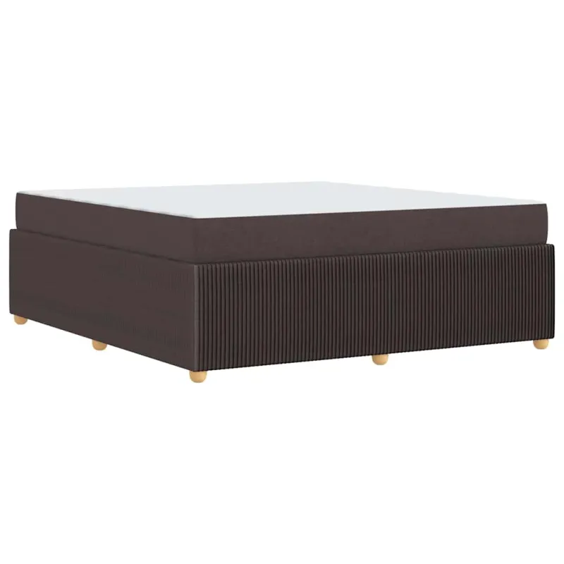 Lovos rėmas su čiužiniu Tamsiai rudas 180 x 200 cm audinys