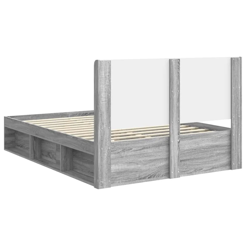 Lovos rėmas su saugojimu ir nugara 3 pcs Apdirbta mediena