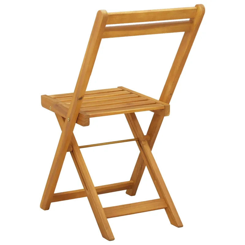 Lauko bistro kėdės 8 pcs Natūrali 40 x 53 x 80 cm