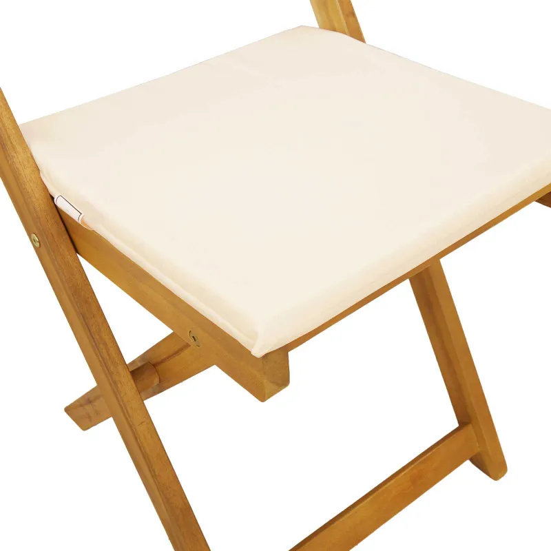 Lauko bistro kėdės 6 pcs Kreminė balta 40 x 53 x 80 cm