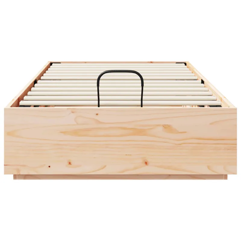 Otomano lovos rėmas Natūrali 100 x 200 cm Tvirtas pušies medis
