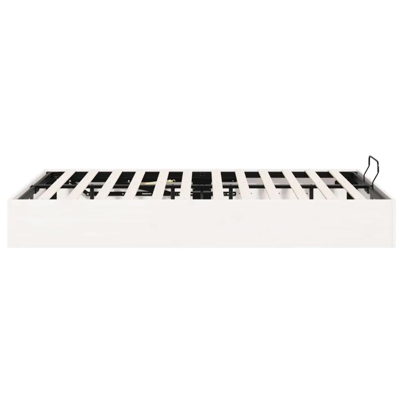 Otomano lovos rėmas su saugojimo funkcija Baltas 200 x 200 cm
