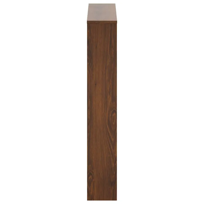Batų spintelė su veidrodžiu, 3 aukštų, ruda, 63x17x102,5cm