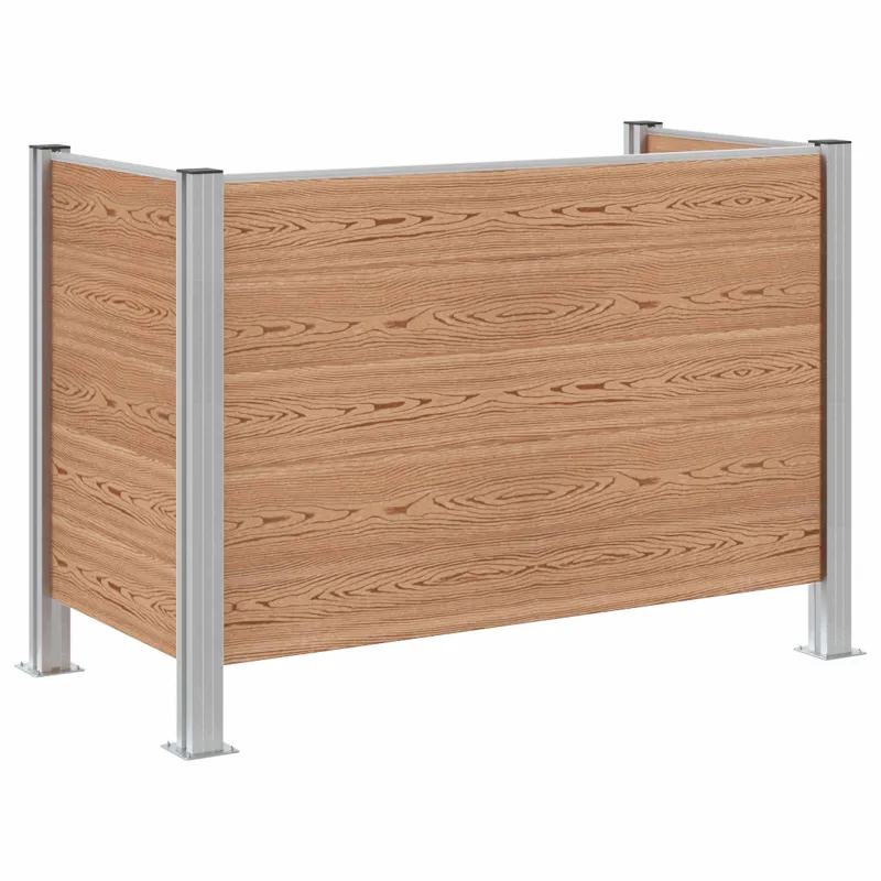Atliekų konteinerio tvora Ruda 161 x 85 x 115 cm Alavas ir WPC