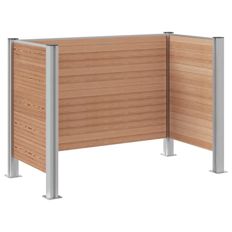 Atliekų konteinerio tvora Ruda 161 x 85 x 115 cm Alavas ir WPC