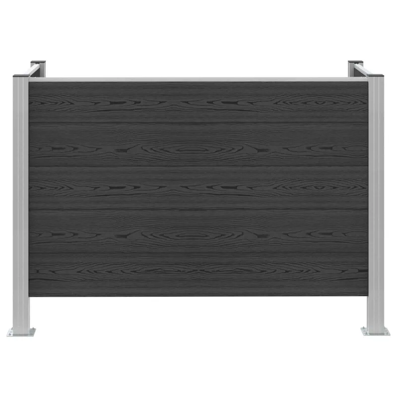 Atliekų konteinerio tvora Pilka 161 x 85 x 115 cm Alavas ir WPC
