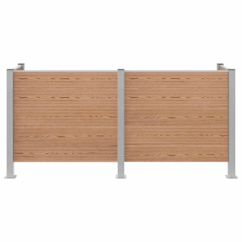 Atliekų konteinerio tvora Ruda 237 x 85 x 115 cm Alavas ir WPC