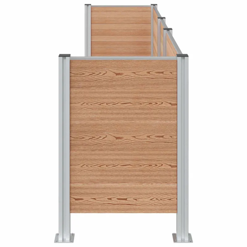 Atliekų konteinerio tvora Ruda 315 x 85 x 115 cm Alavas ir WPC