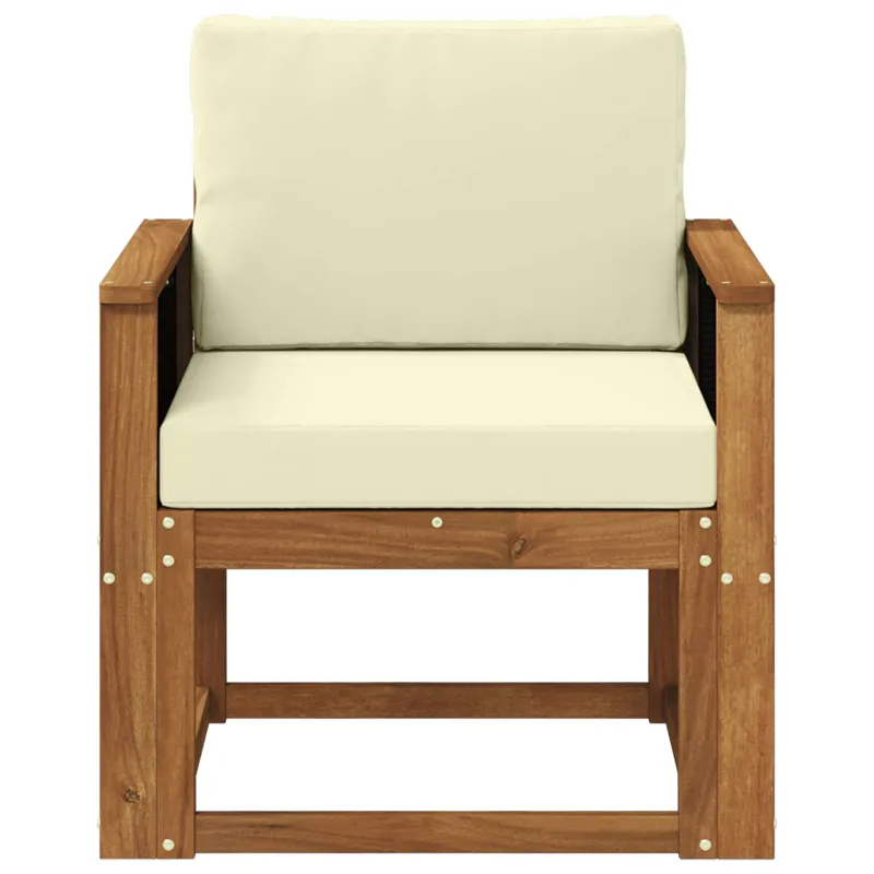 Lauko Vidurinis Sofa Kietos akacijos mediena Natūrali