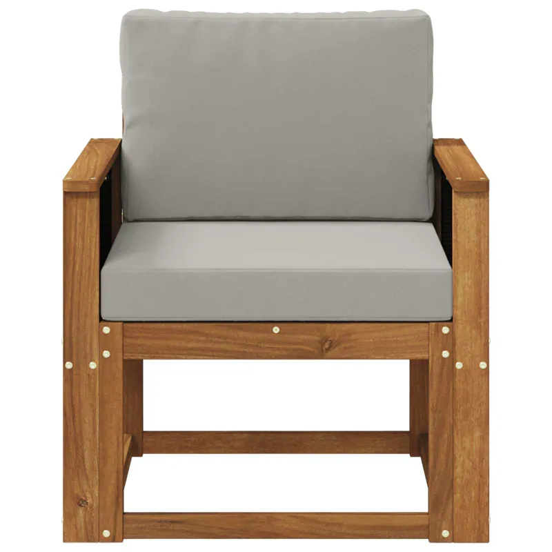 Lauko Vidurinis Sofa Kietos akacijos mediena Natūrali