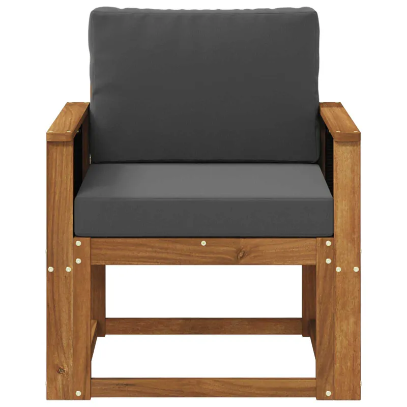 Lauko Vidurinis Sofa Kietos akacijos mediena Natūrali