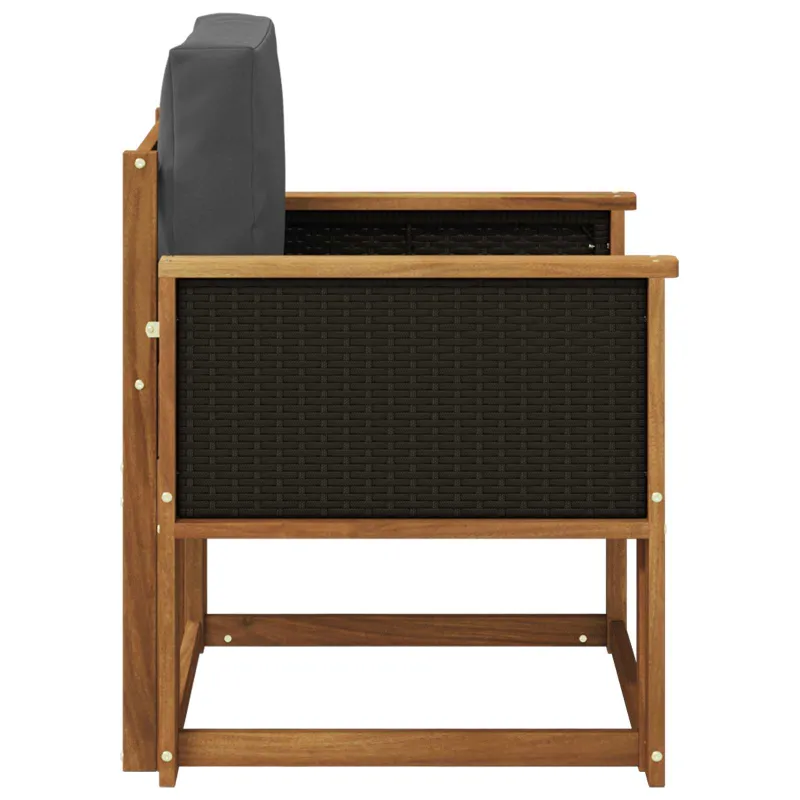 Lauko Vidurinis Sofa Kietos akacijos mediena Natūrali