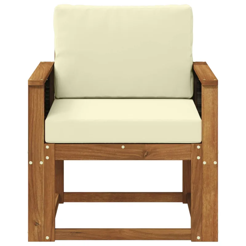 Lauko Vidurinis Sofa Kietos akacijos mediena Natūrali