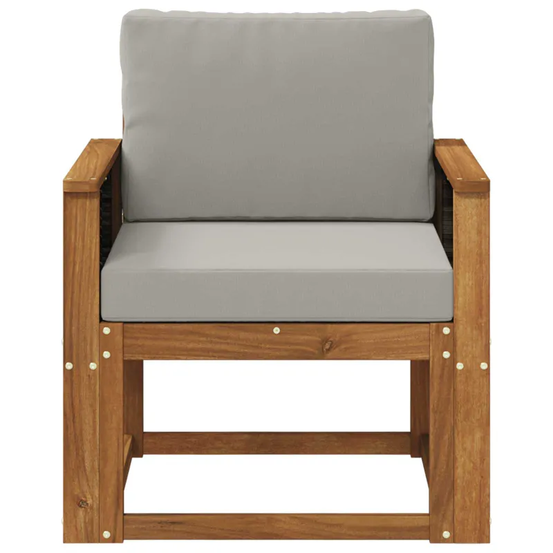 Lauko Vidurinis Sofa Kietos akacijos mediena Natūrali