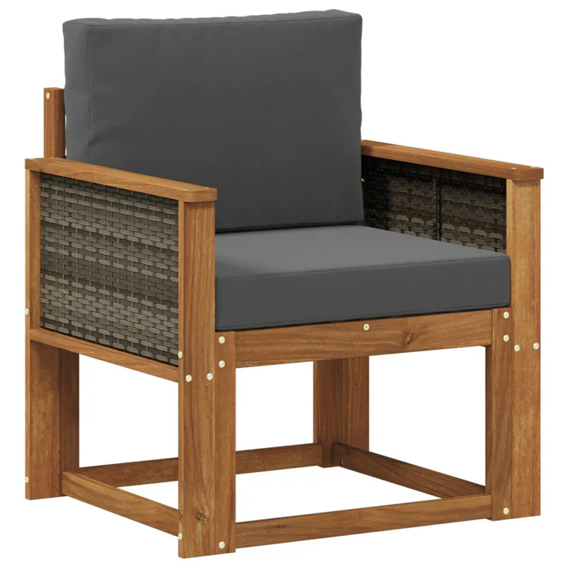 Lauko Vidurinis Sofa Kietos akacijos mediena Natūrali