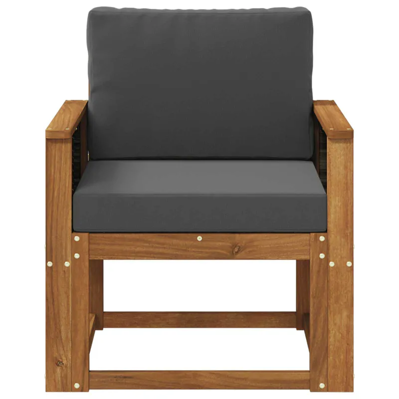 Lauko Vidurinis Sofa Kietos akacijos mediena Natūrali