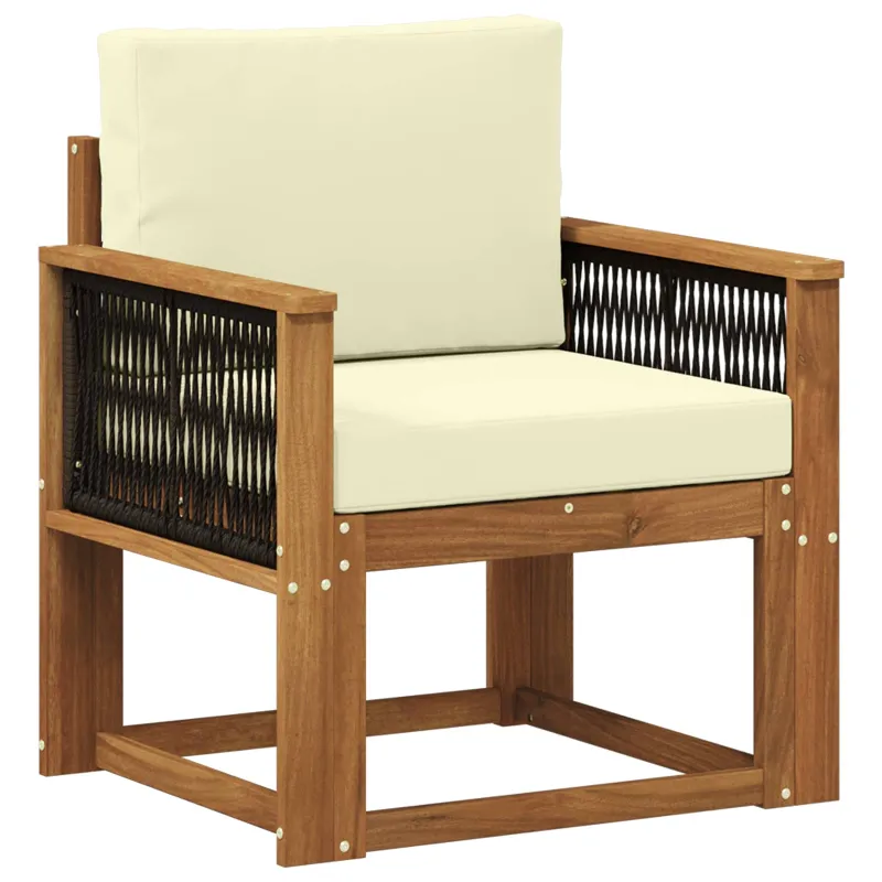 Lauko Vidurinis Sofa Kietos akacijos mediena Natūrali