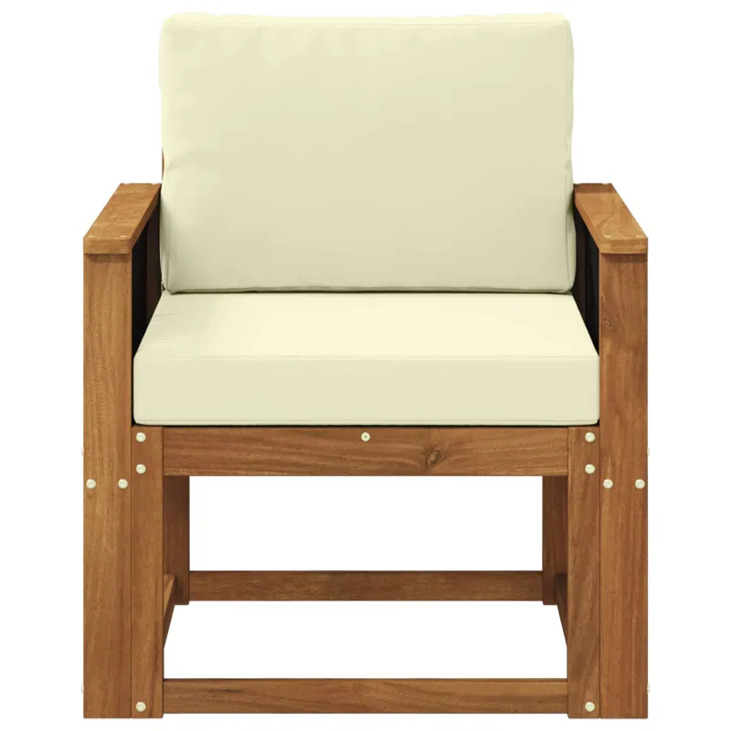 Lauko Vidurinis Sofa Kietos akacijos mediena Natūrali