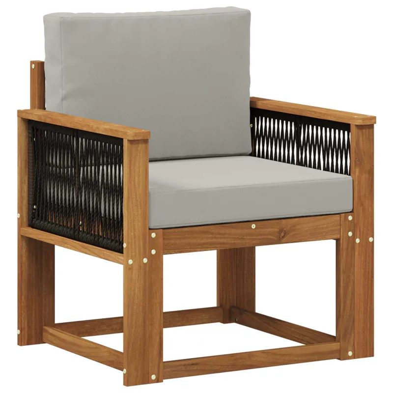 Lauko Vidurinis Sofa Kietos akacijos mediena Natūrali