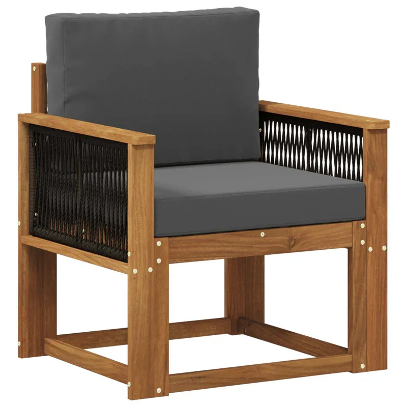Lauko Vidurinis Sofa Kietos akacijos mediena Natūrali