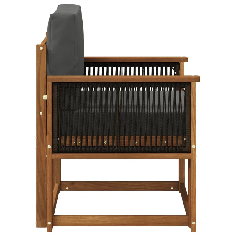 Lauko Vidurinis Sofa Kietos akacijos mediena Natūrali
