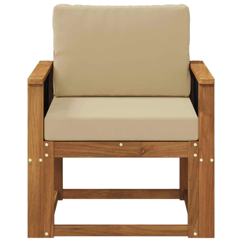 Lauko Vidurinis Sofa Kietos akacijos mediena Natūrali