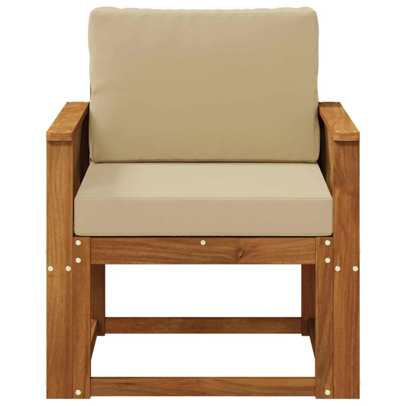 Lauko Vidurinis Sofa Kietos akacijos mediena Natūrali