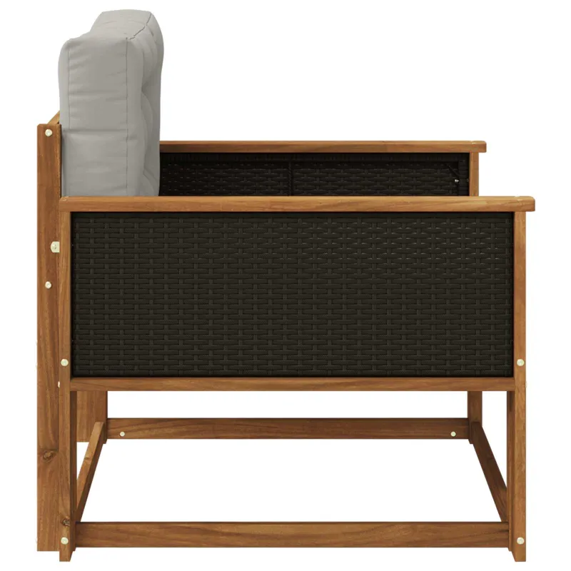 Lauko Vidurinis Sofa Kietos akacijos mediena Natūrali