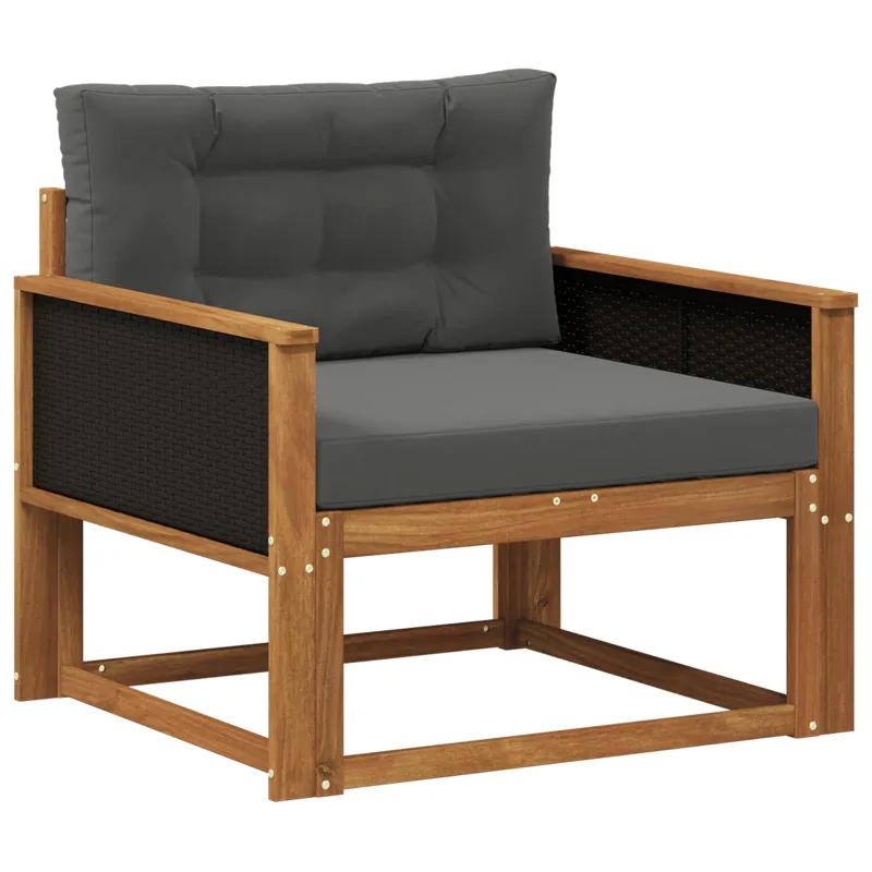 Lauko Vidurinis Sofa Kietos akacijos mediena Natūrali