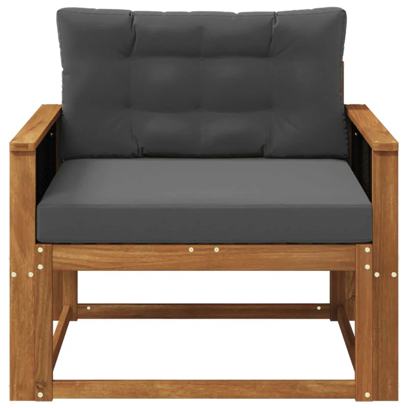Lauko Vidurinis Sofa Kietos akacijos mediena Natūrali