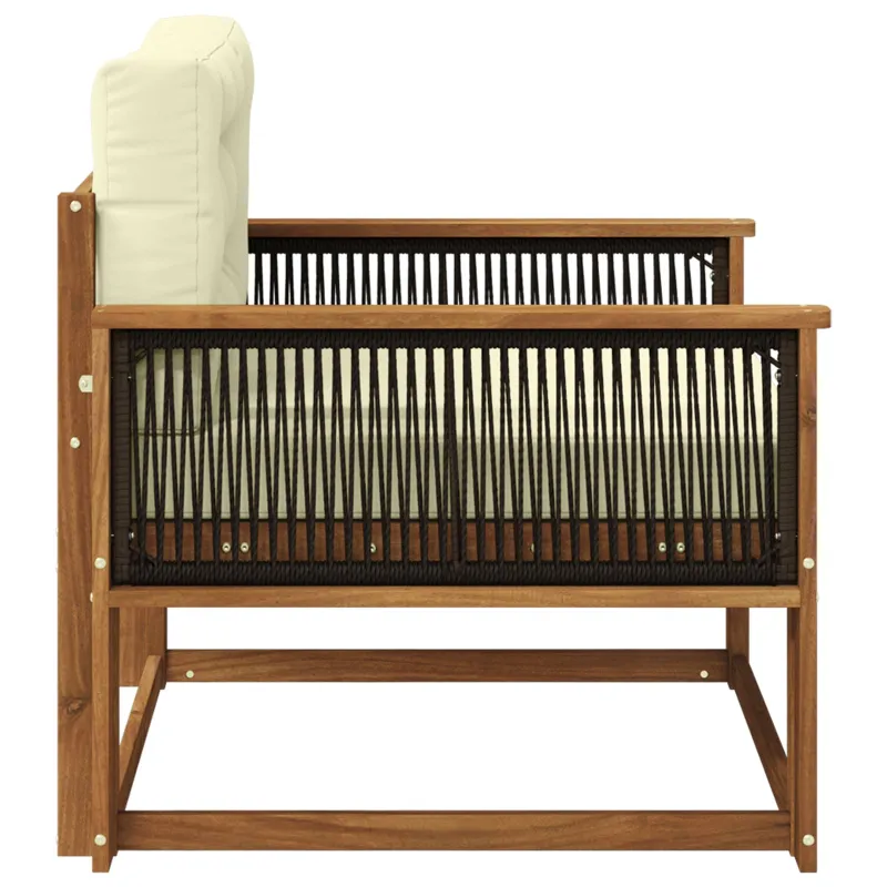 Lauko Vidurinis Sofa Kietos akacijos mediena Natūrali