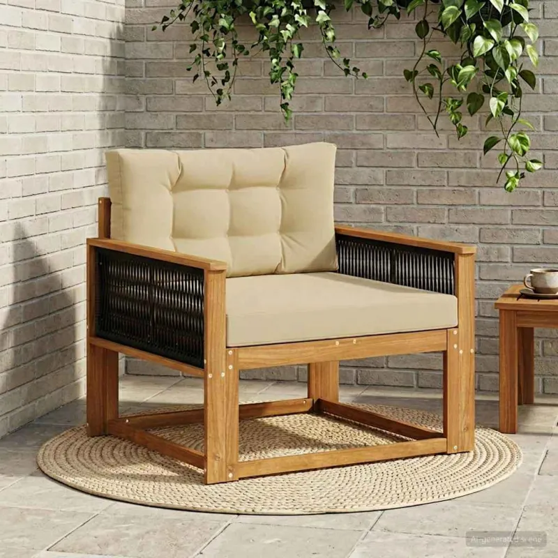 Lauko Vidurinis Sofa Natūrali