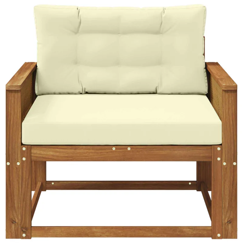 Lauko Vidurinis Sofa Kietos akacijos mediena Natūrali