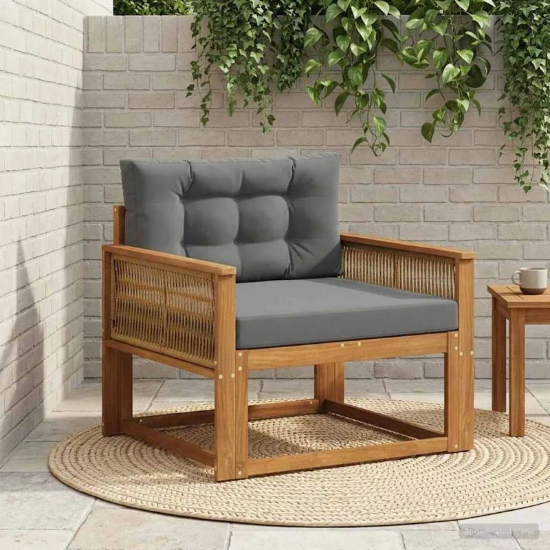 Lauko Vidurinis Sofa Natūrali