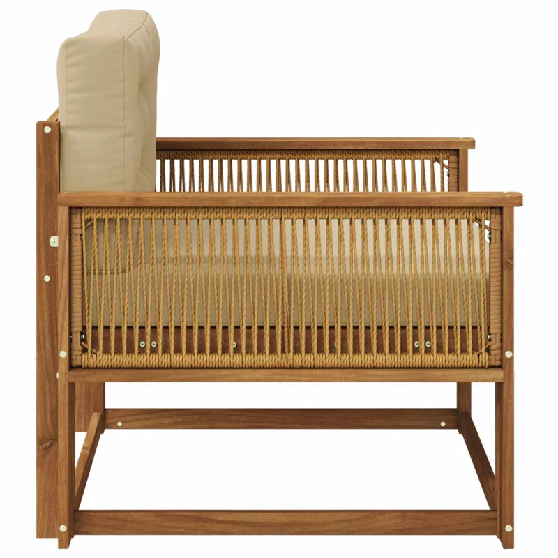 Lauko Vidurinis Sofa Natūrali