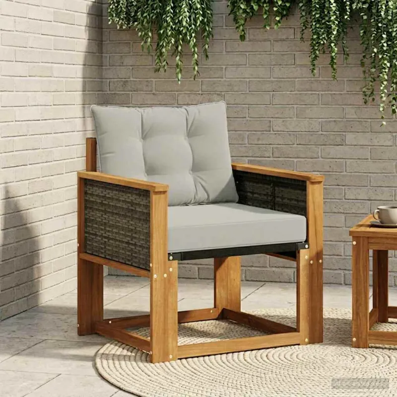 Lauko sofa Kietos akacijos mediena Natūrali