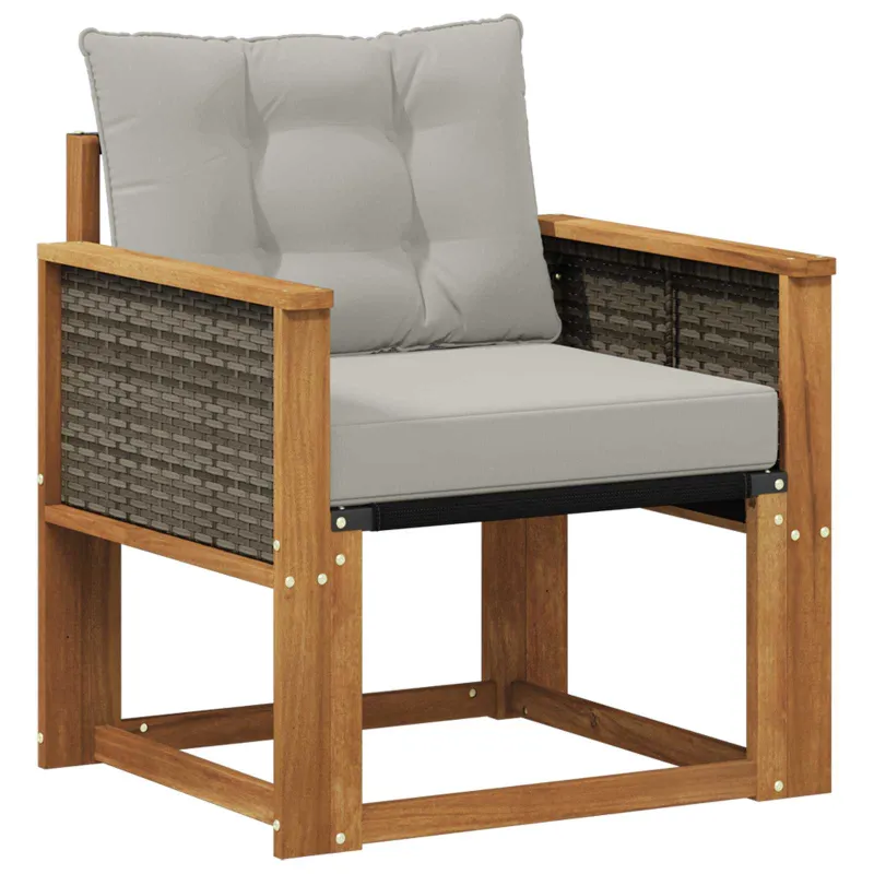 Lauko sofa Kietos akacijos mediena Natūrali