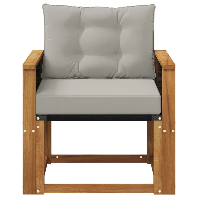 Lauko sofa Kietos akacijos mediena Natūrali