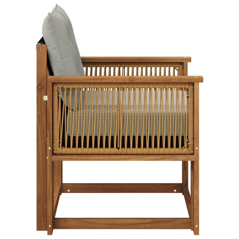 Lauko sofa Kietos akacijos mediena Natūrali