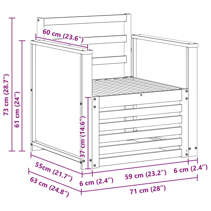 Lauko Vidurinis Sofa Natūrali