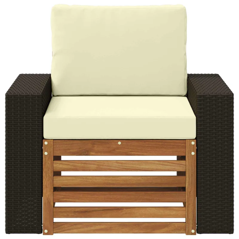 Lauko Vidurinis Sofa Natūrali