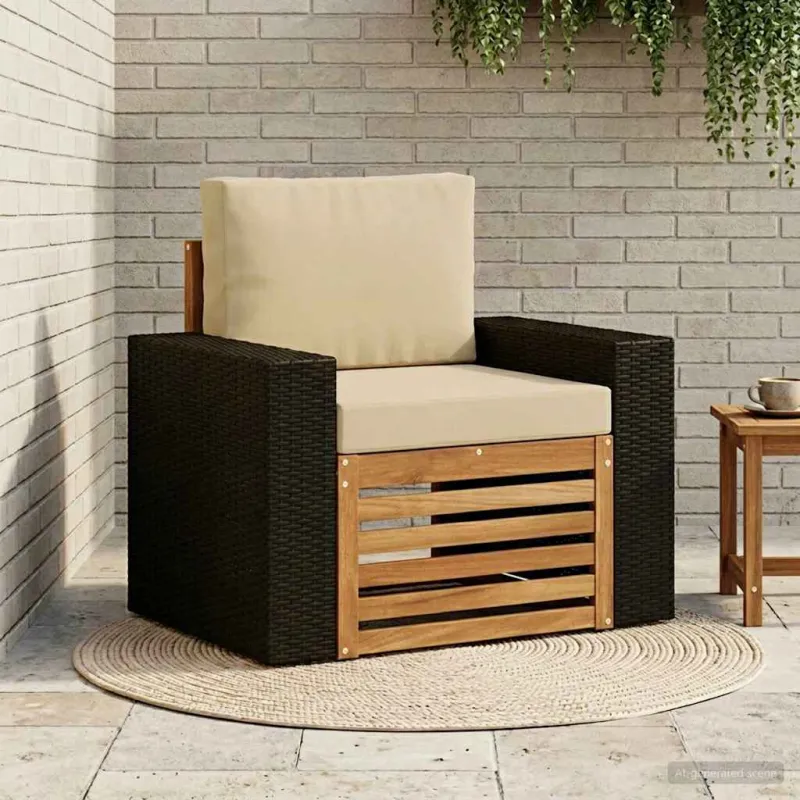 Lauko Vidurinis Sofa Natūrali