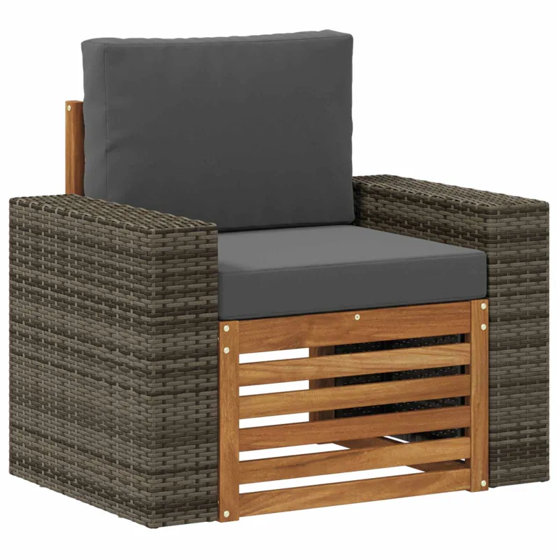 Lauko Vidurinis Sofa Kietos akacijos mediena Natūrali