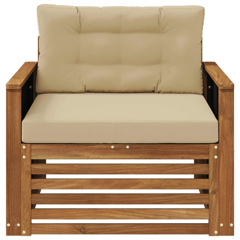 Lauko Vidurinis Sofa Kietos akacijos mediena Natūrali