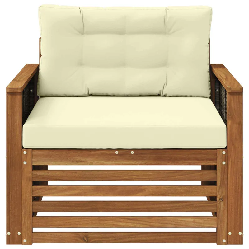 Lauko Vidurinis Sofa Kietos akacijos mediena Natūrali
