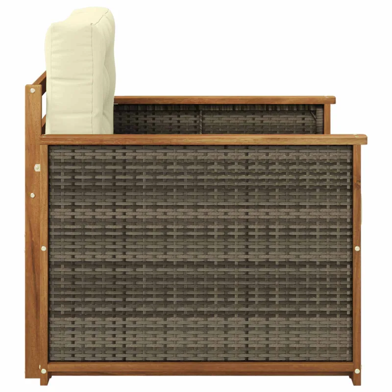Lauko Vidurinis Sofa Kietos akacijos mediena Natūrali