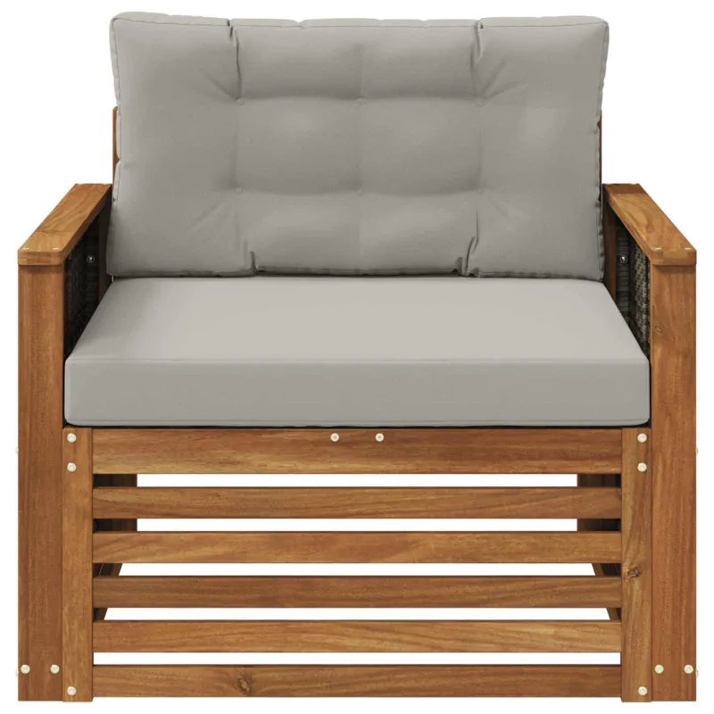 Lauko Vidurinis Sofa Kietos akacijos mediena Natūrali