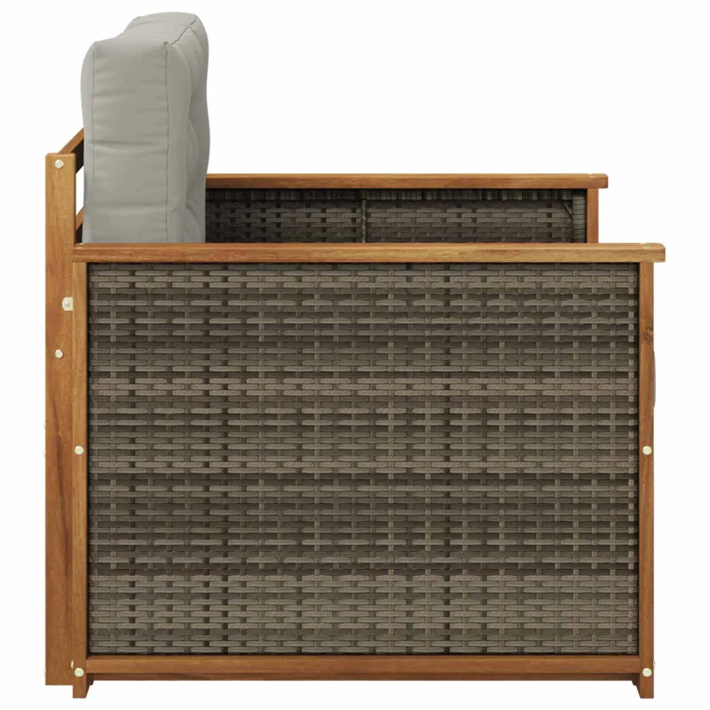 Lauko Vidurinis Sofa Kietos akacijos mediena Natūrali