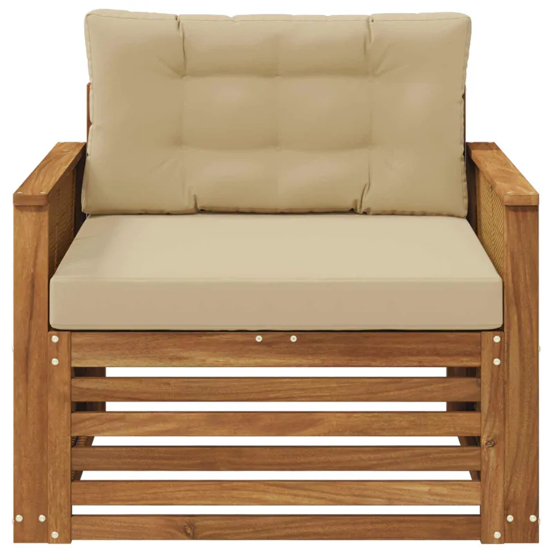Lauko Vidurinis Sofa Kietos akacijos mediena Natūrali